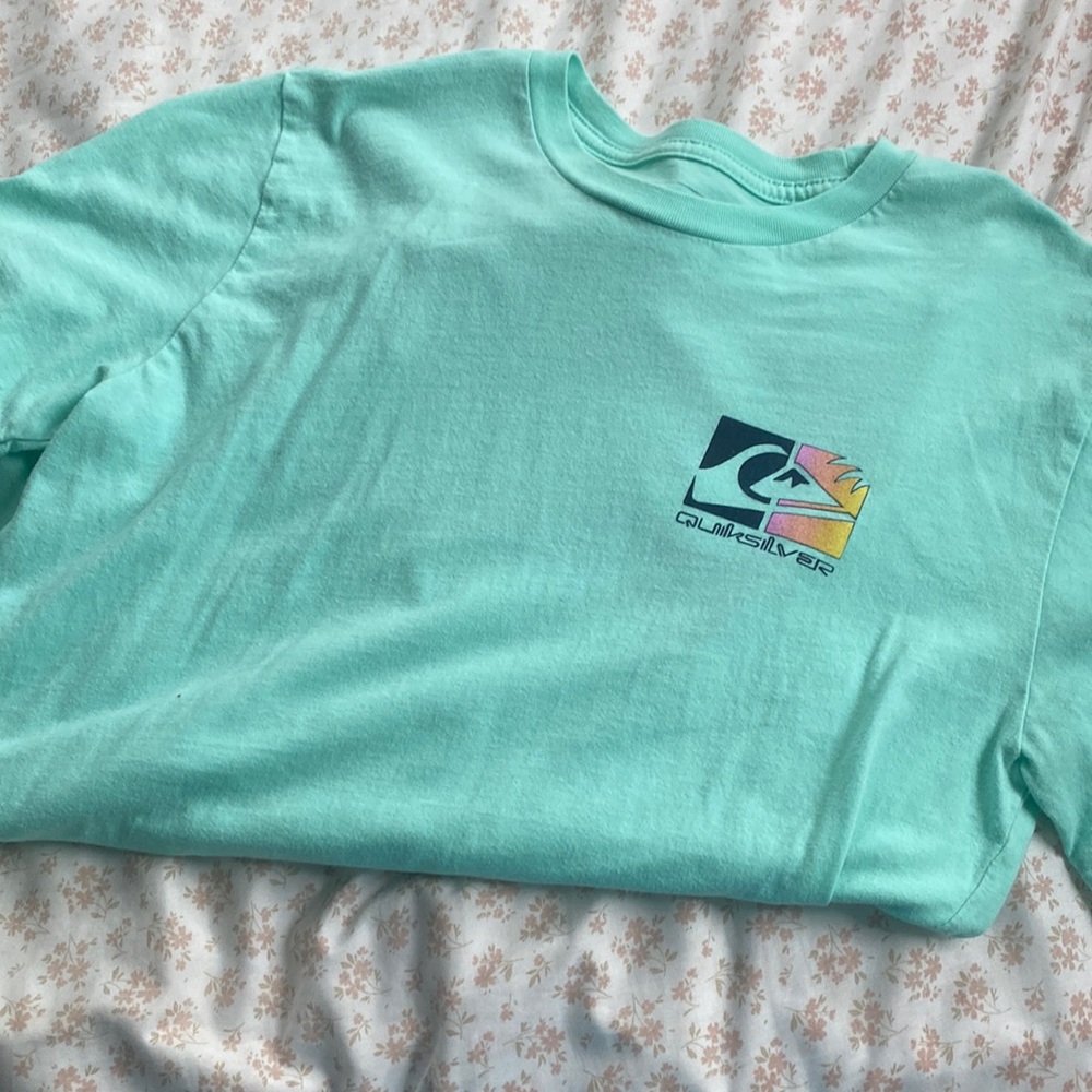 Teal Quicksilver tee